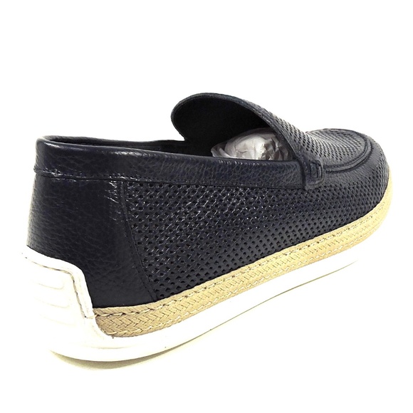 PRINCIPE DI BOLOGNA 🇮🇹 MEN'S BLUE SOFT LEAHER SUMMER FLAT LOAFERS - Picture 5 of 7